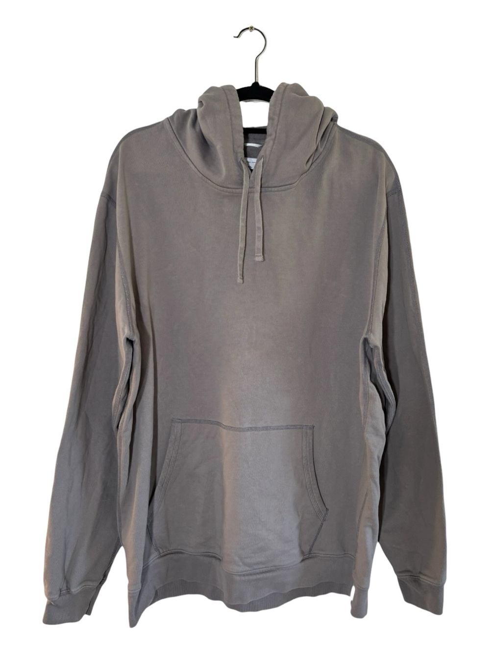 Reigning Champ Hoodie Size XL Washed Taupe Gray Pullover Sweatshirt